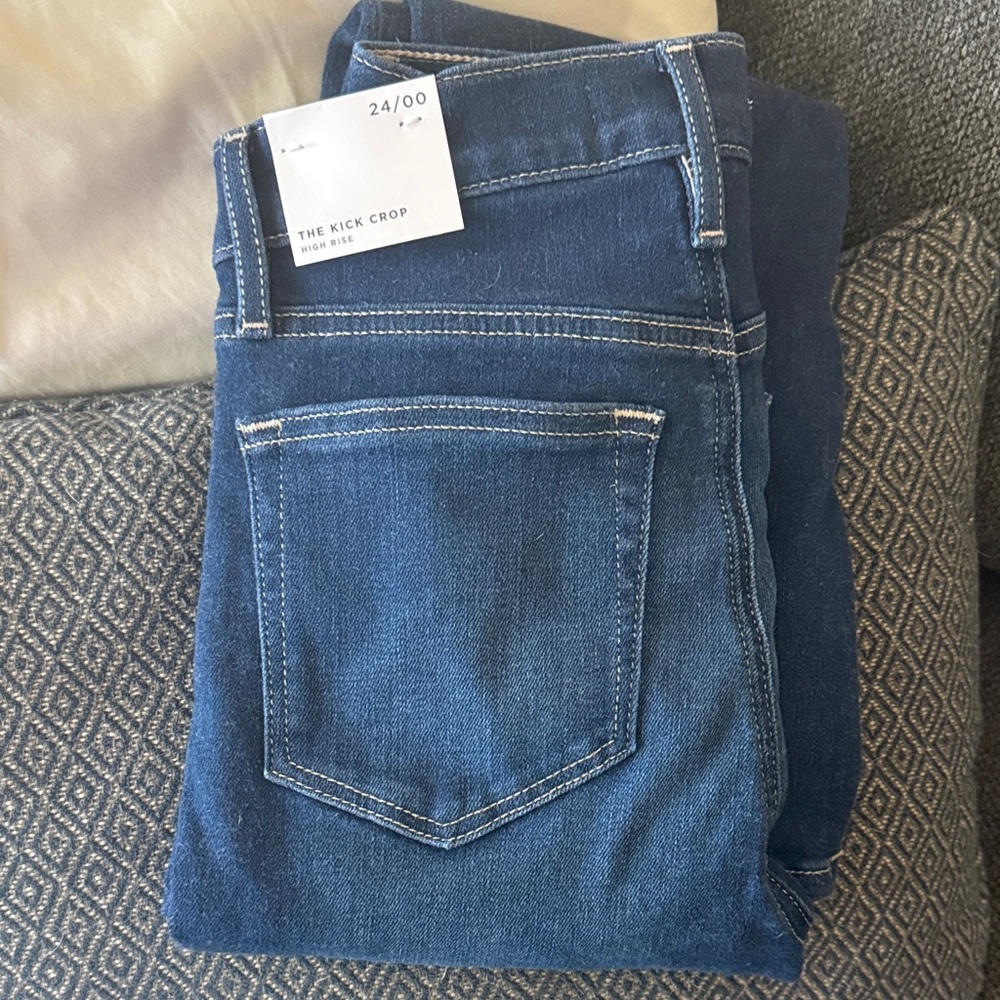 LOFT Dark Blue Ankle Jeans